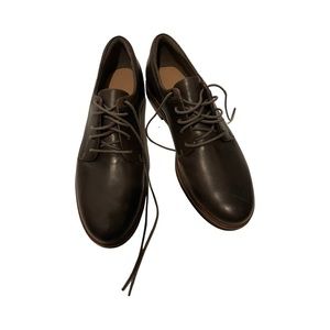 Clarks Frida Derby Oxfords Dark Grey dress shoes size 9 eu 40